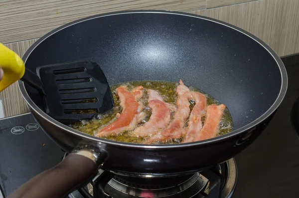 Meat Strips Fried — Stock Photo, Image