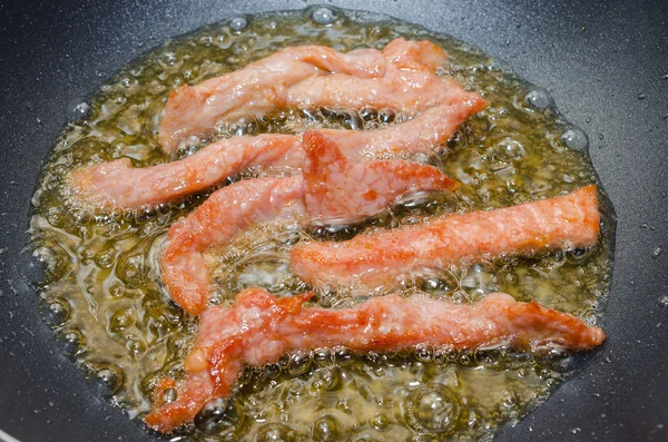 Tiras de carne fritas — Foto de Stock