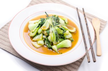 hinese Bok Choy yeşil sebzeler 