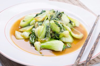 hinese Bok Choy yeşil sebzeler 