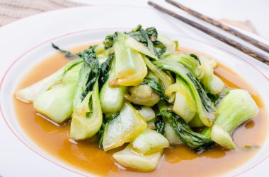 hinese Bok Choy yeşil sebzeler 