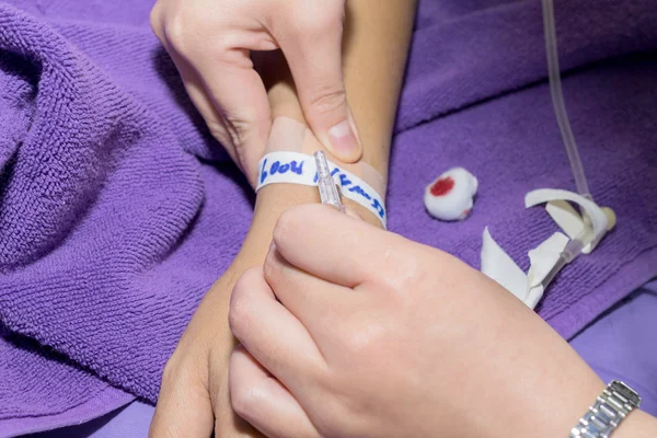 Primer plano del paciente en el hospital — Foto de Stock