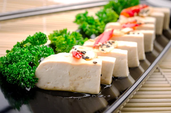 Silken tofu with gochujang and sesame oil — Stock Photo, Image