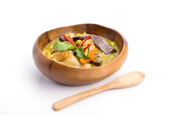 Tailândia comida Green curry Frango — Fotografia de Stock