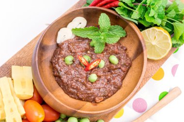 Tayland Mutfağı nam prik veya chili Yapıştır karışımları 