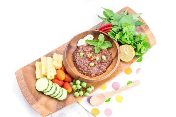 Cocina tailandesa nam prik o mezclas de pasta de chile —  Fotos de Stock