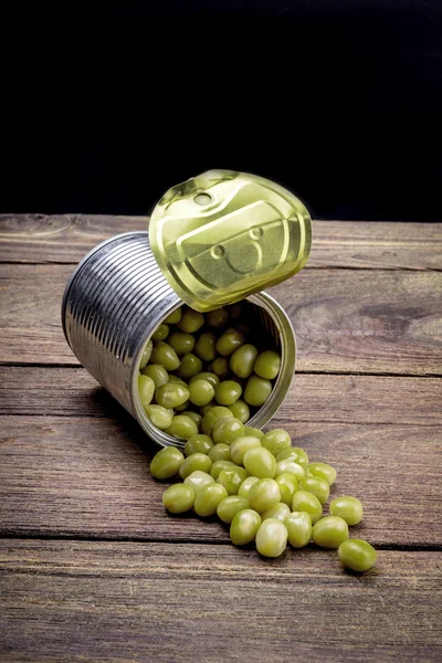 Canned Peas — Stockfoto