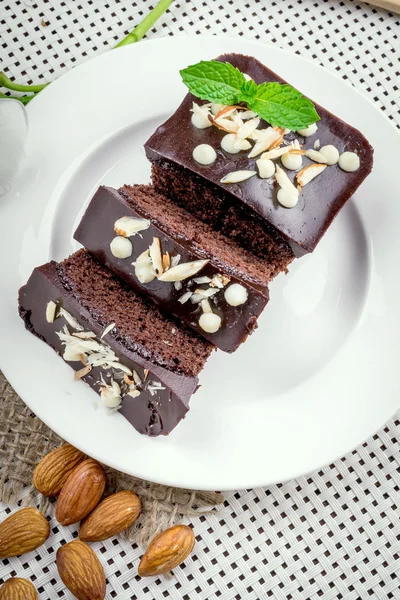 Bolo de chocolate — Fotografia de Stock