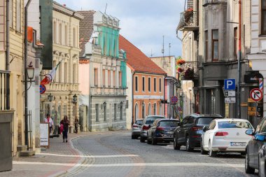 Cesis Letonya 09 / 05 / 2020 Tarihi Kentteki Sokak 