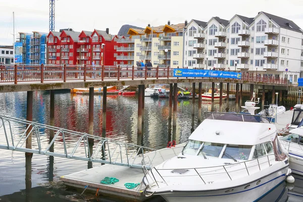 Svolvaer Norvégia 2020 Marina Norvég Városban Svolvaer Található Lofoten Szigetek — Stock Fotó