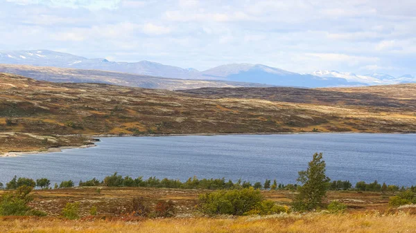 Lake Stor Sverje Located Kvikne Municipality Popular Place Hunting Autumn — Stock Photo, Image