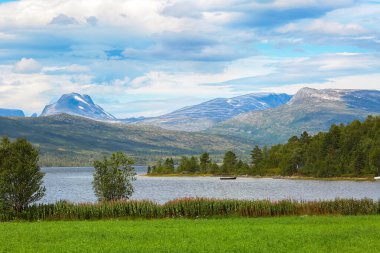 Storlidalen Vadisi ve Norveç 'teki Trolheimen Dağı manzarası 