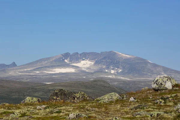 Aerial View Mountain Snoehetta Dovre National Park — Stock Photo, Image