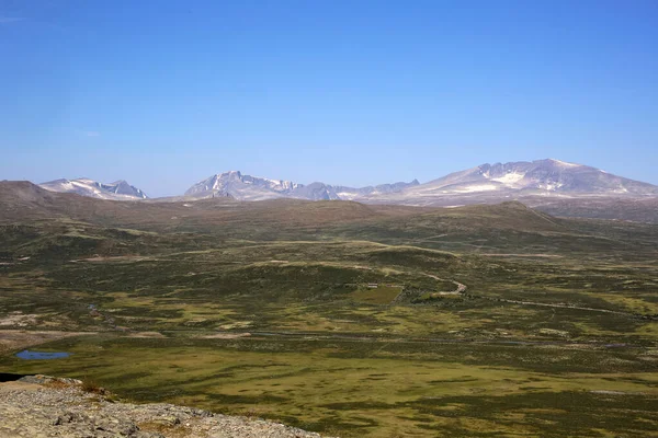 Aerial View Mountain Snoehetta Dovre National Park — Stock Photo, Image