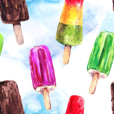 suluboya dondurma seamless modeli