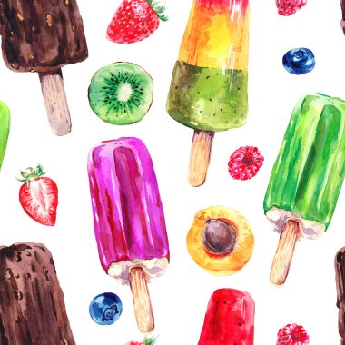 suluboya dondurma seamless modeli