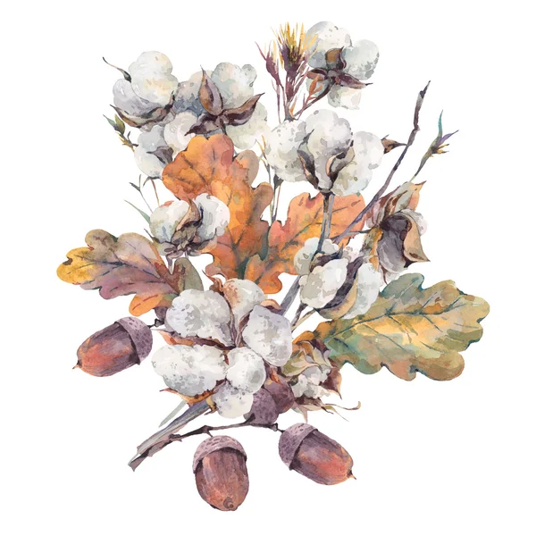 Aquarell Herbst Vintage Bouquet — Stockfoto