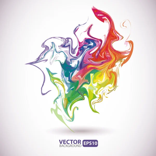 Colorful stains of paint abstract background — Stock Vector