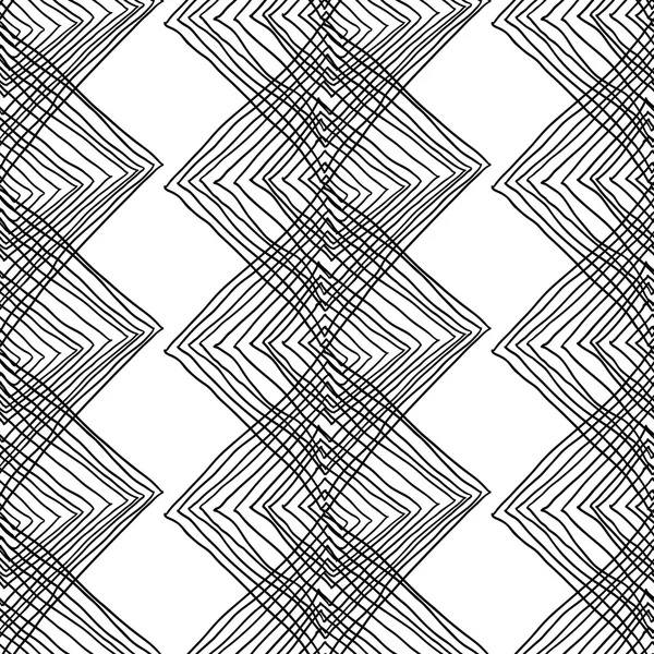 Abstrakte geometrische nahtlose monochrome Hintergrund — Stockvektor