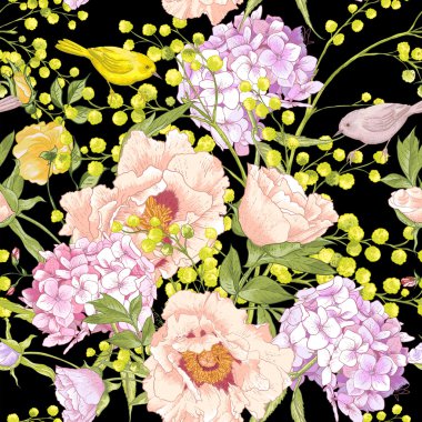 Hafif bahar çiçek sorunsuz arka plan