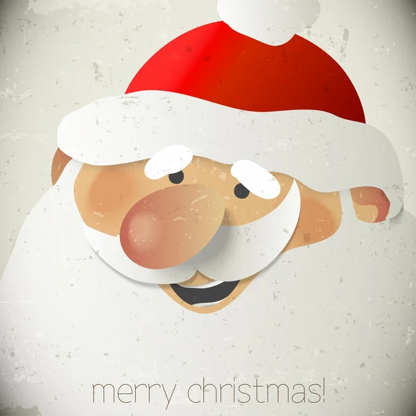 Santa Claus Vector Greeting Card — Stock Vector