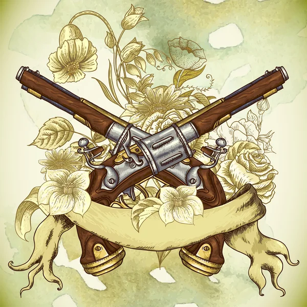 銃の花ストックベクター ロイヤリティフリー銃の花イラスト Depositphotos 銃の花ストックベクター ロイヤリティフリー銃の花イラスト Depositphotos