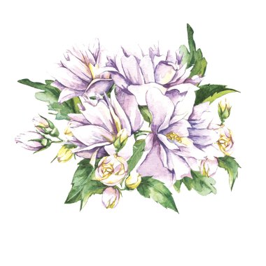 Çiçek buketi çiçek açan Yasemin ile