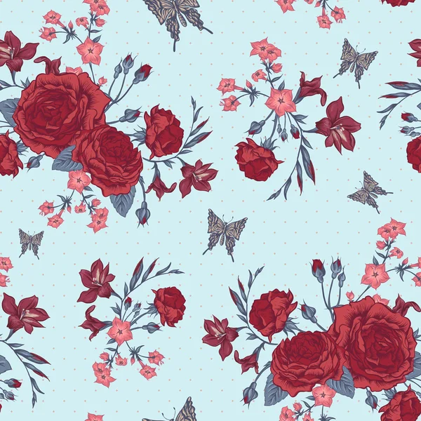 Güzel sorunsuz geçmiş Vintage tarzı içinde Victoria gül ile