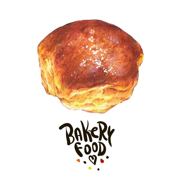Panadería dibujado mano aislada sobre fondo blanco — Foto de Stock