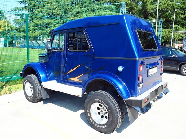 Carro Russo Tração Nas Quatro Rodas Novo Carro Tração Integral — Fotografia de Stock