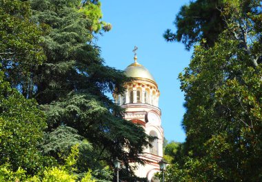 Abhazya 'da Yeni Athos şehrinin mimarisi. 