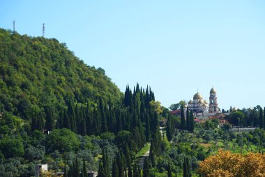 Abhazya 'da Yeni Athos şehrinin mimarisi. 