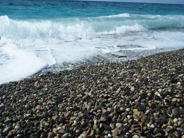 Spiaggia Con Ciottoli Sul Mar Nero — Foto Stock