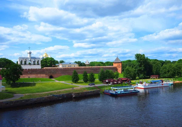 Cidade Veliky Novgorod Detalhes Elementos Arquitetura — Fotografia de Stock