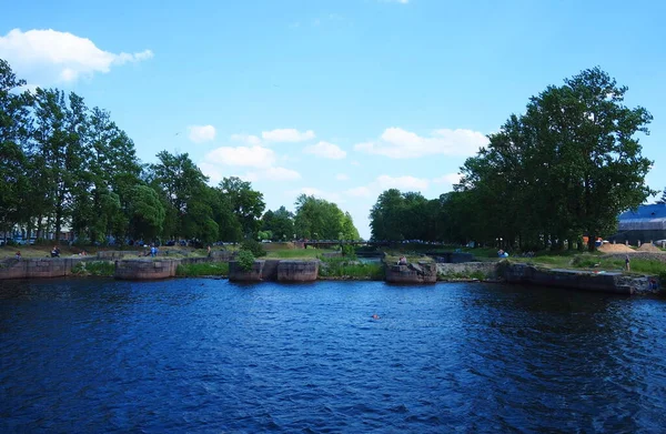 Ville Shliserburg Dans Région Leningrad Russie Une Ville Sur Les — Photo