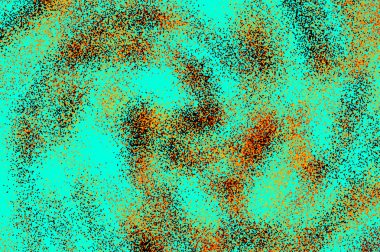 Kahverengi ve aqua Renkler parlak piksel hareket - girdap.