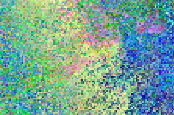 光沢のあるピクセルの動き-虹色のムーディーガラス. ストック写真