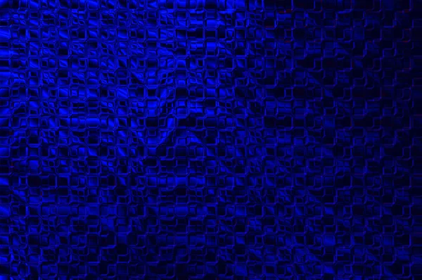 Illuminated cross curved stripes - dark blue waves with tech waffled structure. — Stock Photo, Image