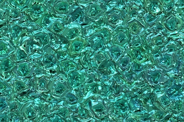 Color metal squiggly texture - turquoise. — Stock Photo, Image