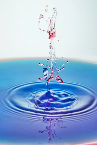 Abstract background of splash of color water, collision of colored drops, the concept art with abstract effect.