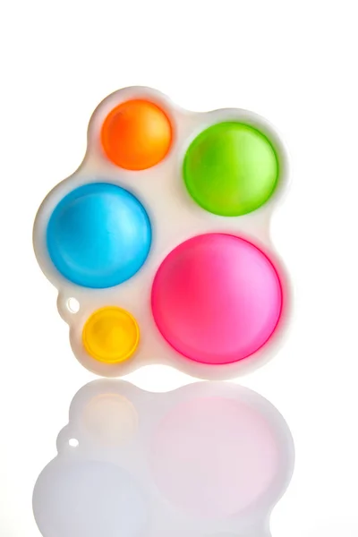 Colplay Pop it, Fidget Toys, Push Pop Bubble Fidget Juguete sensorial Autismo Necesidades especiales Juguete de alivio de estrés de silicona — Foto de Stock