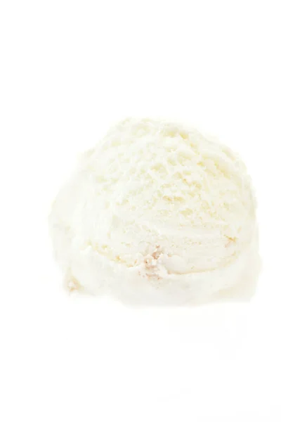 Dondurma Topu Beyaz Arka Planda Izole — Stok fotoğraf