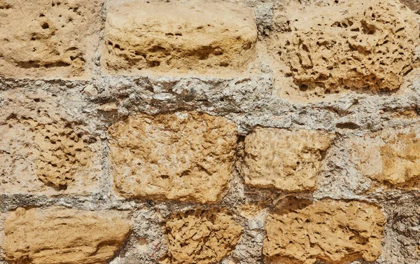 Pozadí Kamenné Stěny Hradu Kamenů Různých Tvarů Rozměrů Textur — Stock fotografie