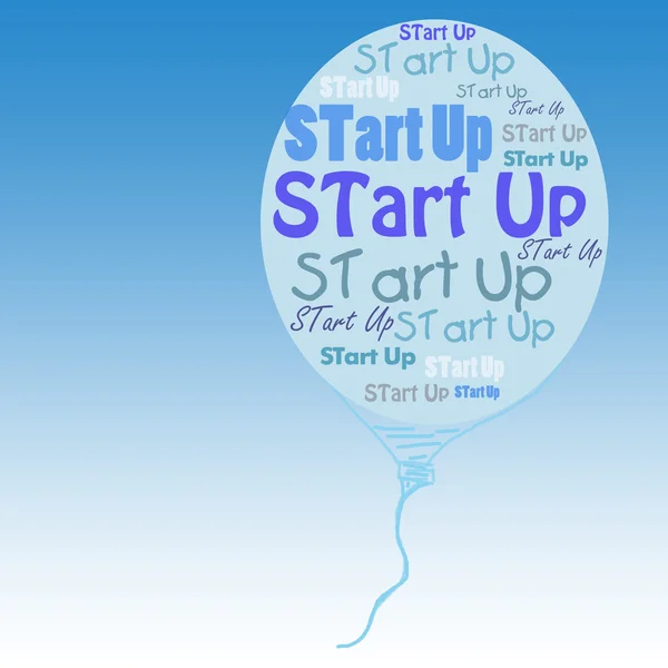 Start up balloon — Stock Photo, Image