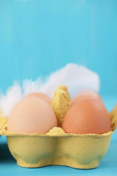 Colorful egg carton — Stock Photo, Image