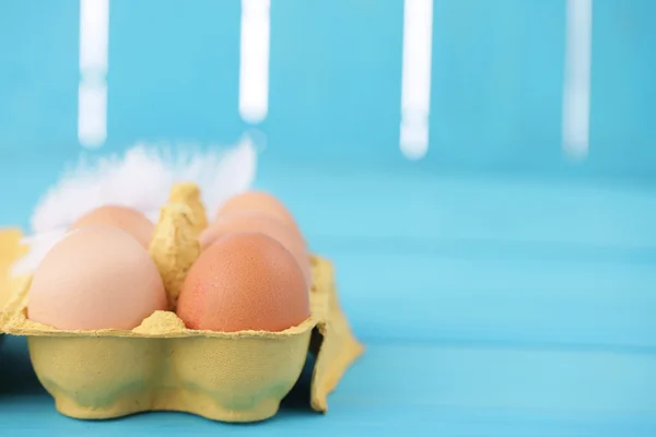 Colorful egg carton — Stock Photo, Image