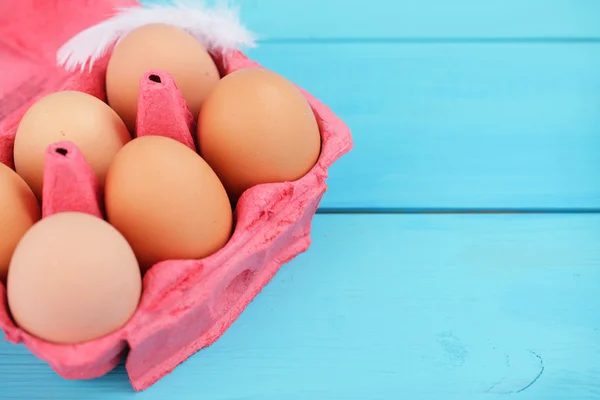 Colorful egg carton — Stock Photo, Image