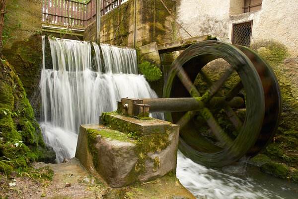 Old watermill view outdoors
