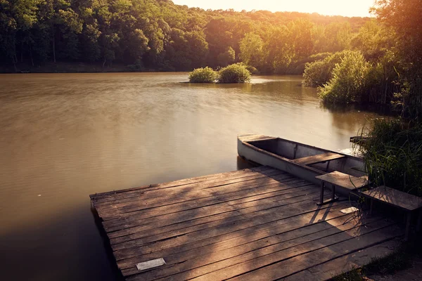 Stará dřevěná loď — Stock fotografie