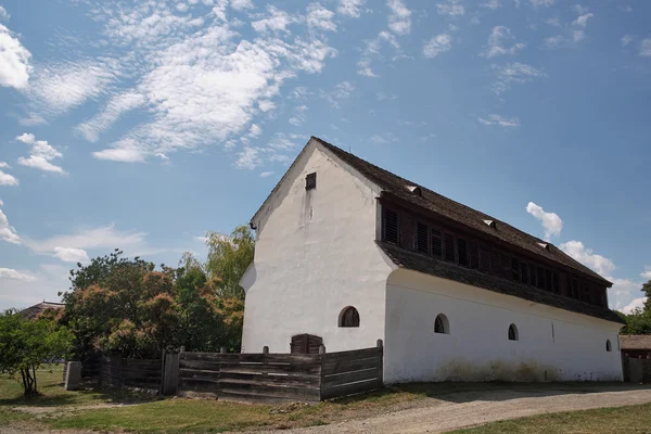 Wieśniak w domu w skansenie — Zdjęcie stockowe